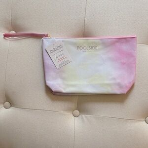 Poolside New York Pink Tie-Dye Wristlet Pouch